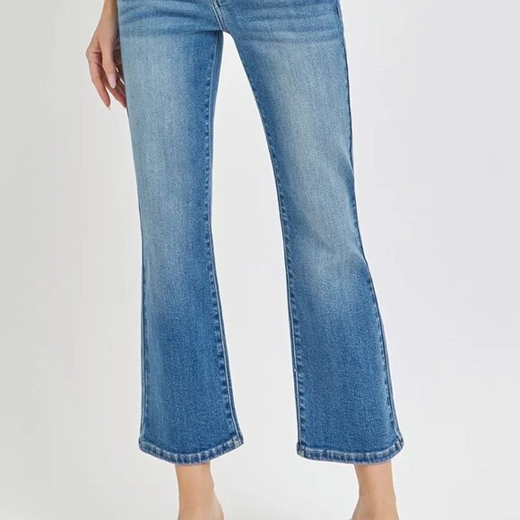 RISEN Full Size Low Rise‎ Crop Flare Jeans Plus Size - Picture 4 of 7